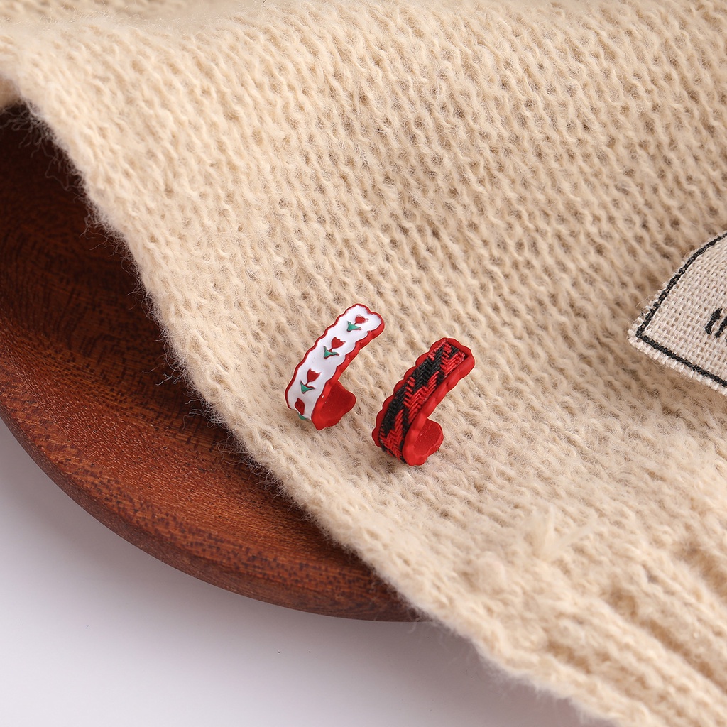 Bông Tai Mạ Bạc 925 Hình Chữ U Kiểu Dáng Mới Lạ Phong Cách Hàn Quốc