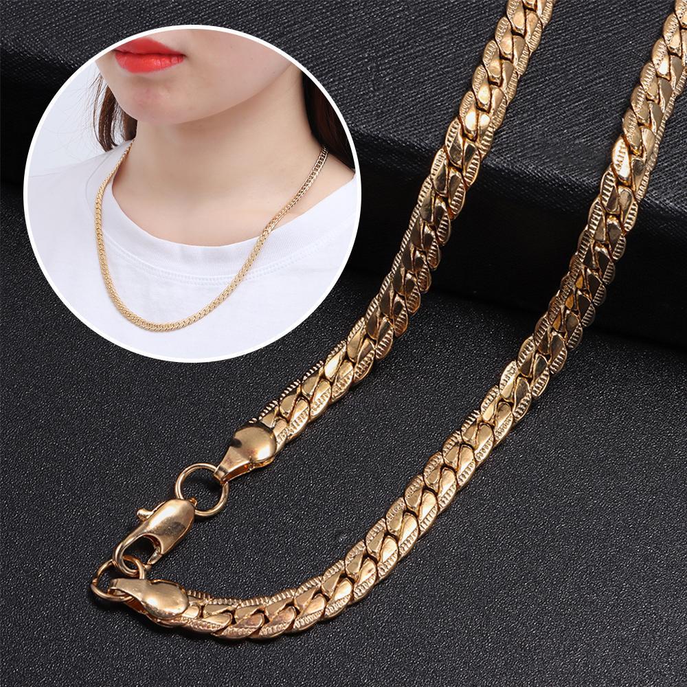 Mih Đàn Ông 18K|Vòng cổ Mạ Vàng|Trang Sức Bé Trai 20 &quot;