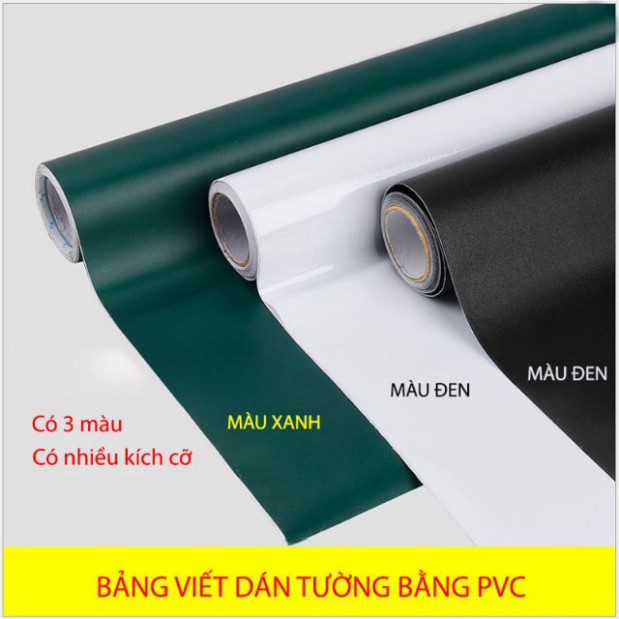 BẢNG DÁN TƯỜNG BẰNG NHỰA PVC LOẠI 45X200CM (CÓ MÀU ĐEN, XANH VÀ TRẮNG)