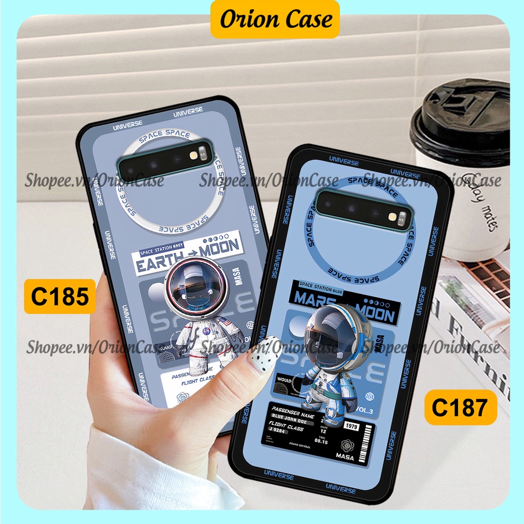 Ốp Samsung S10 - S10 Plus - S10 5G in hình astronaut pro nasa, moutain cá tính.ốp lưng chống sốc.