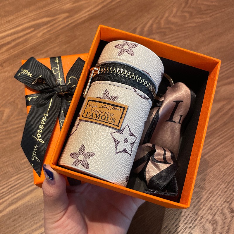 Ví nữ cầm tay LV, đựng son môi, chìa khóa bằng da thiết kế nhỏ gọn (2022)