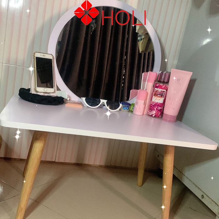 Bàn trang điểm đẹp ( AK13) Mặt bàn bo góc dày 15ly phong cách bắc âu ̣̣̣̣̣̣chính hãng.