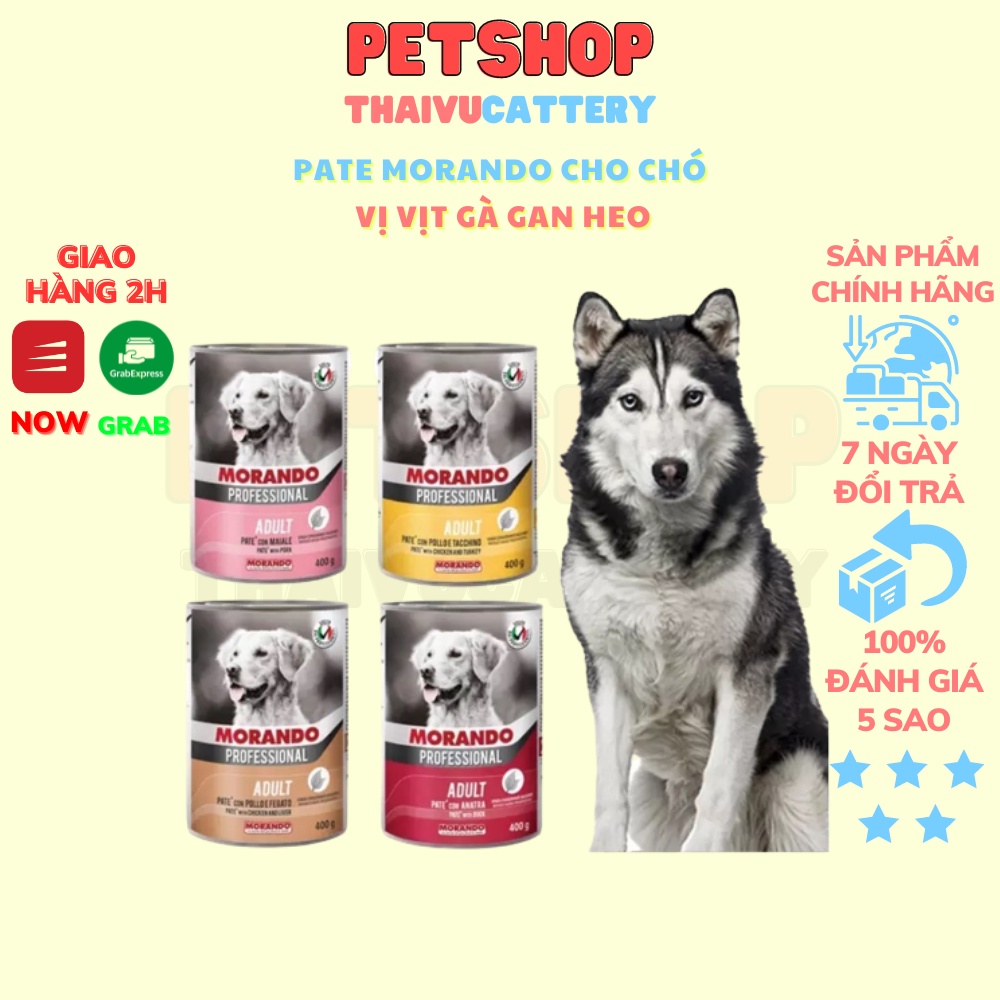Pate Morando cho chó 4 vị siêu thơm ngon lơn 400gr