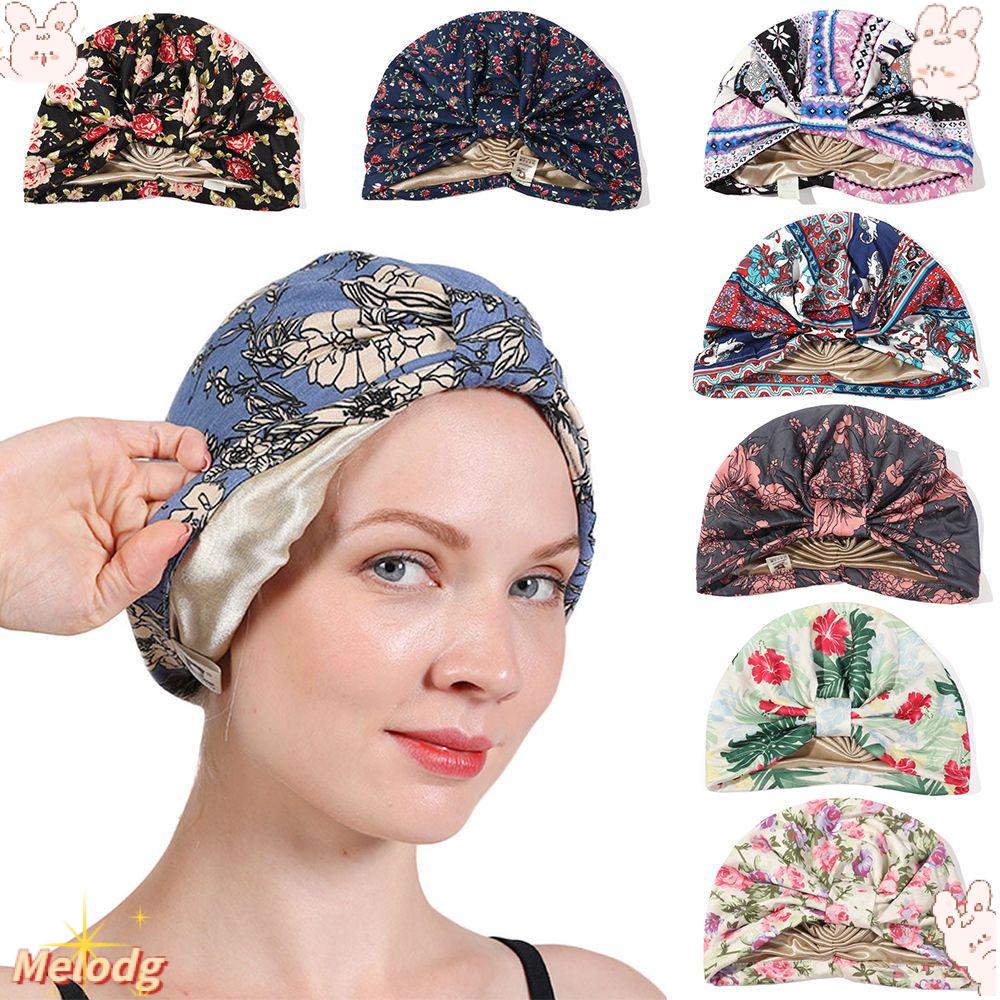 Khăn Turban Đội Đầu Bằng Vải Cotton In Hoa Thắt Nút