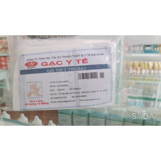 GẠC Y TẾ TIỆT TRÙNG COMBO 10 MIẾNG