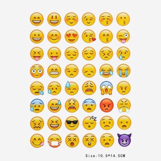 4 tấm sticker emoji dán laptop , notebook