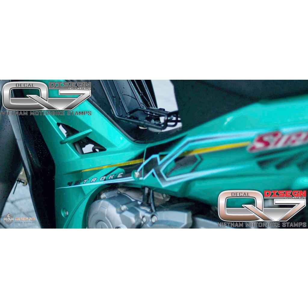 Tem Rời Sirius 110 Xanh Đen