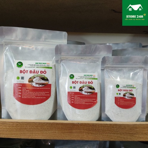 Bột Đậu Đỏ Nguyên Chất dùng đắp mặt nạ ngăn ngừa mụn, dưỡng da trắng mịn - 100g