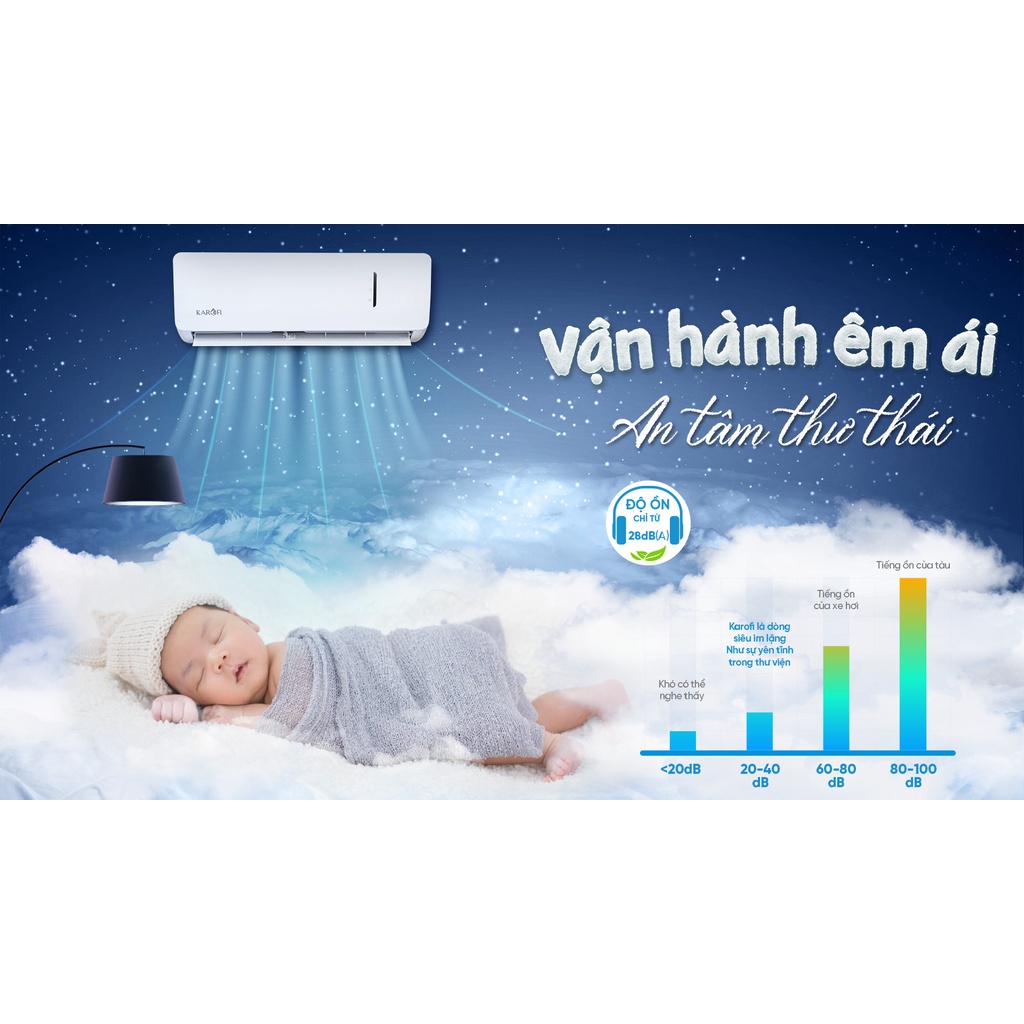 Máy lạnh Karofi WF09, 9000BTU - Giao hàng và lắp đặt miễn phí toàn quốc