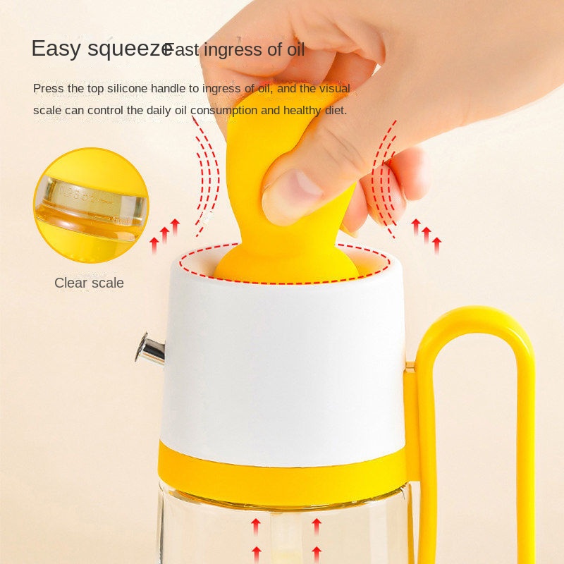 Bình Đựng Dầu Ăn Đa Năng Có Chổi Quét Tiện Dụng Cho Nhà Bếp