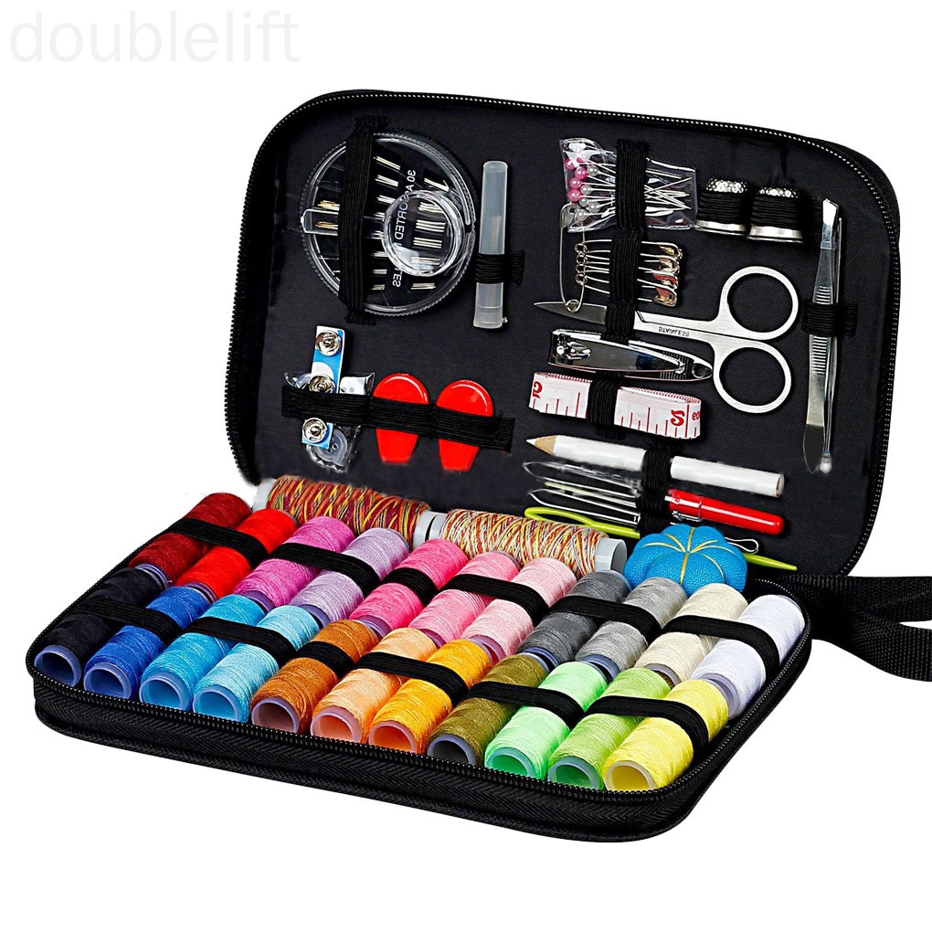 98pcs Travel Sewing Kit Needle Thread Tape Scissor Set Multi-Function Quilting Stitching Embroidery Craft Tools doublelift store