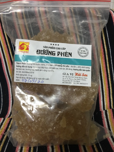 Đường phèn vàng mật mía Quảng Ngãi 1kg