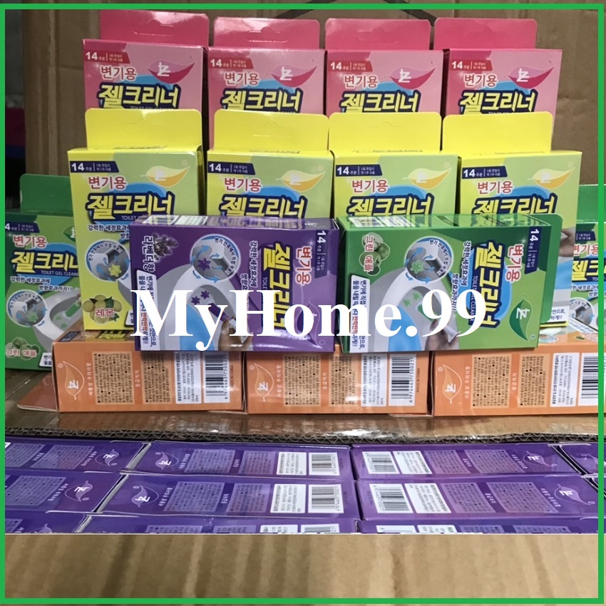 Gel khử mùi bồn cầu toilet bông hoa { lOẠI 1-VỎ HỘP CAO CẤP 7 MÙI} trang trí đẹp mắt