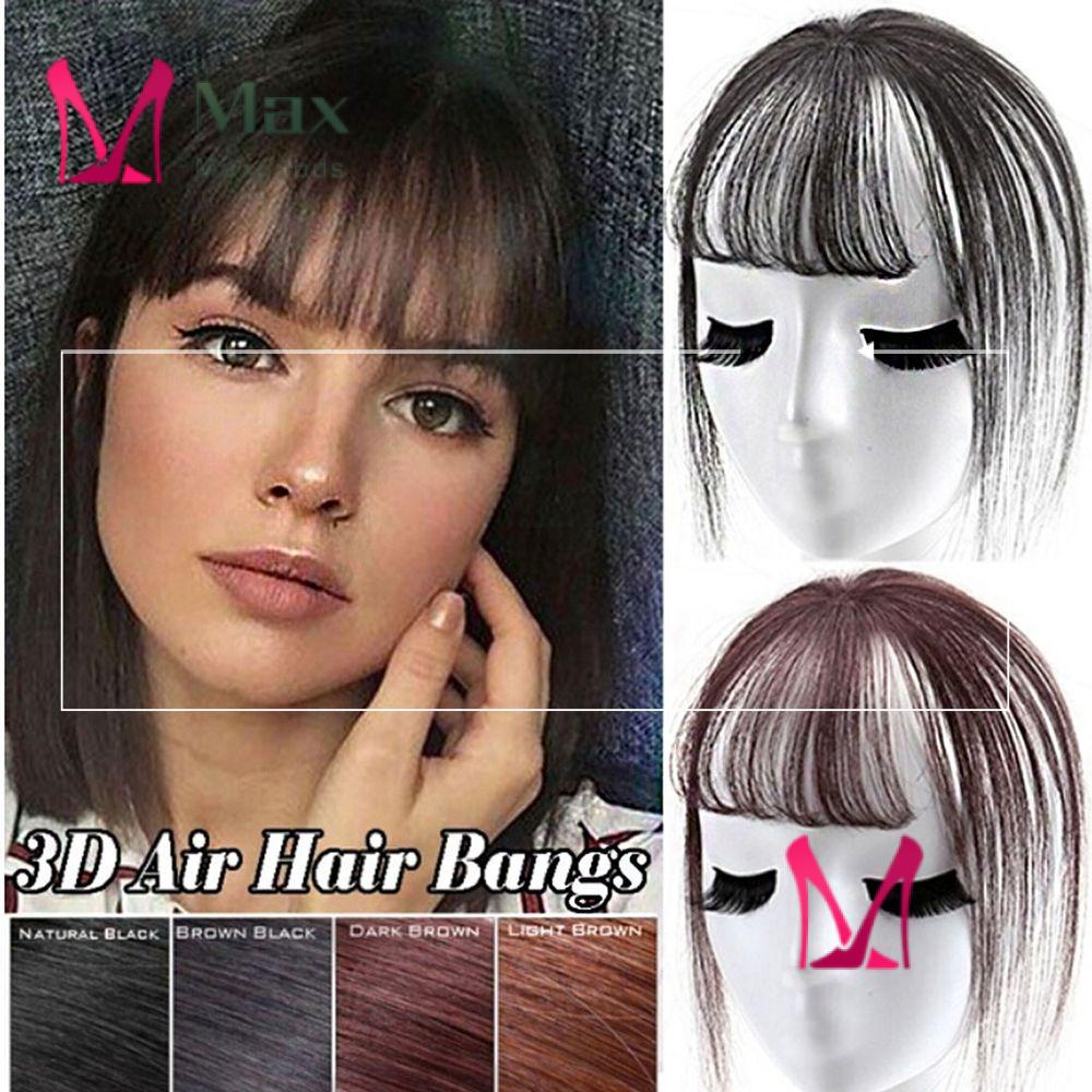 Tóc Mái Giả 3D Không Đường May Vô Hình Nhiều Màu Sắc Thời Trang Cho Nữ