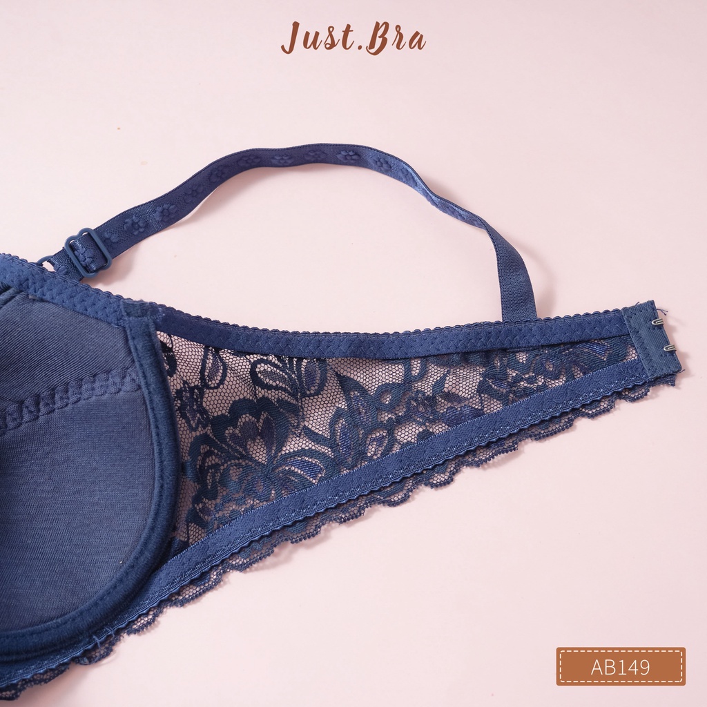 Áo ngực ren Just Bra có gọng, mút mỏng AB149