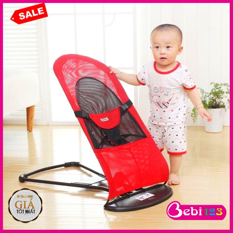 Ghế rung lưới, ghế nhún kèm đồ chơi cho bé