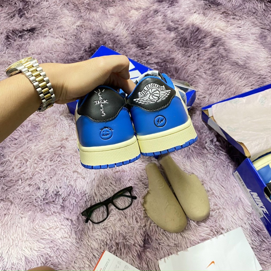 Giày Jordan 1 Travis Flagment cổ thấp hàng 1:1 chất lượng [ Full box + freeship ]