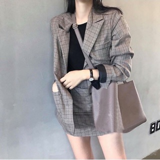 SET ÁO VEST CARO CỔ ĐIỂN