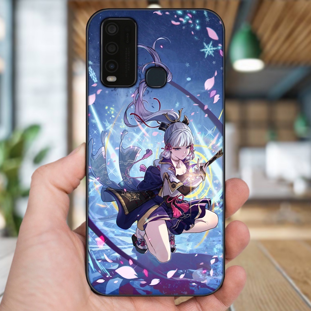 Ốp lưng Vivo Y30, Y50 viền đen in hình Ayaka Genshin Impact