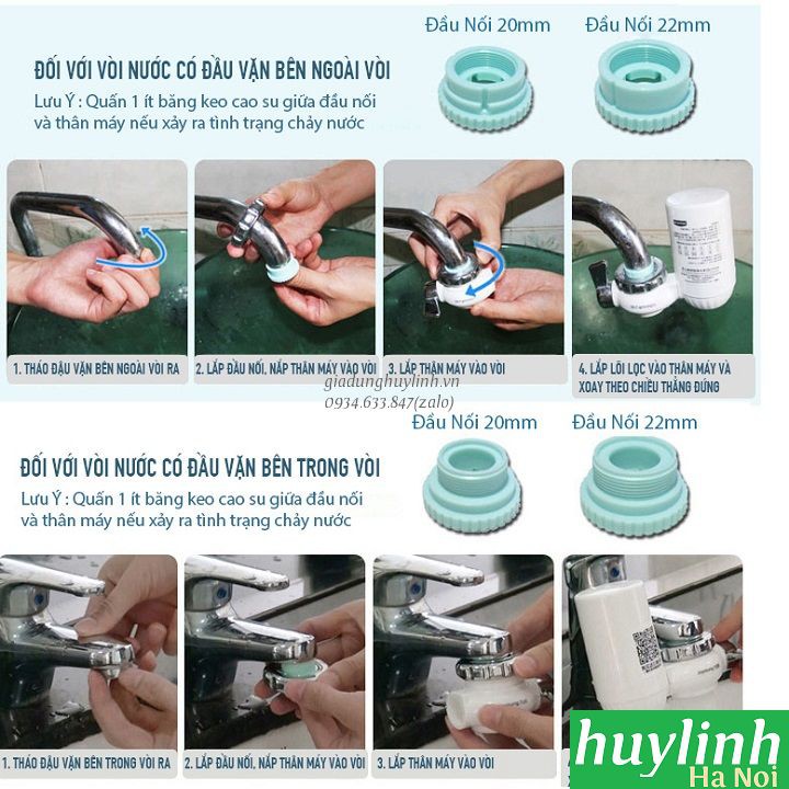 Thiết bị máy lọc nước tại vòi Joyoung JYW-T03