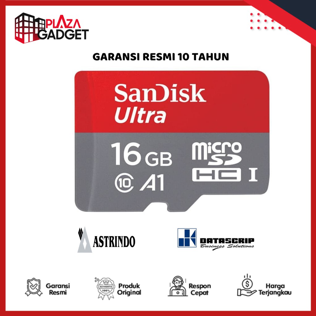 Bộ Chuyển Đổi Sandisk Ultra 16gb Microsd 98mbps Class 10-5 Năm | BigBuy360 - bigbuy360.vn
