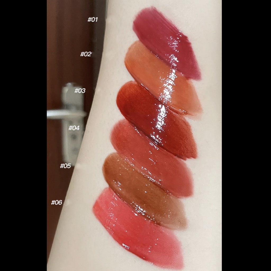 Son tint bóng lì dưỡng ẩm PINK COCO hình bánh Donut dễ thương dưỡng căng bóng mềm mịn