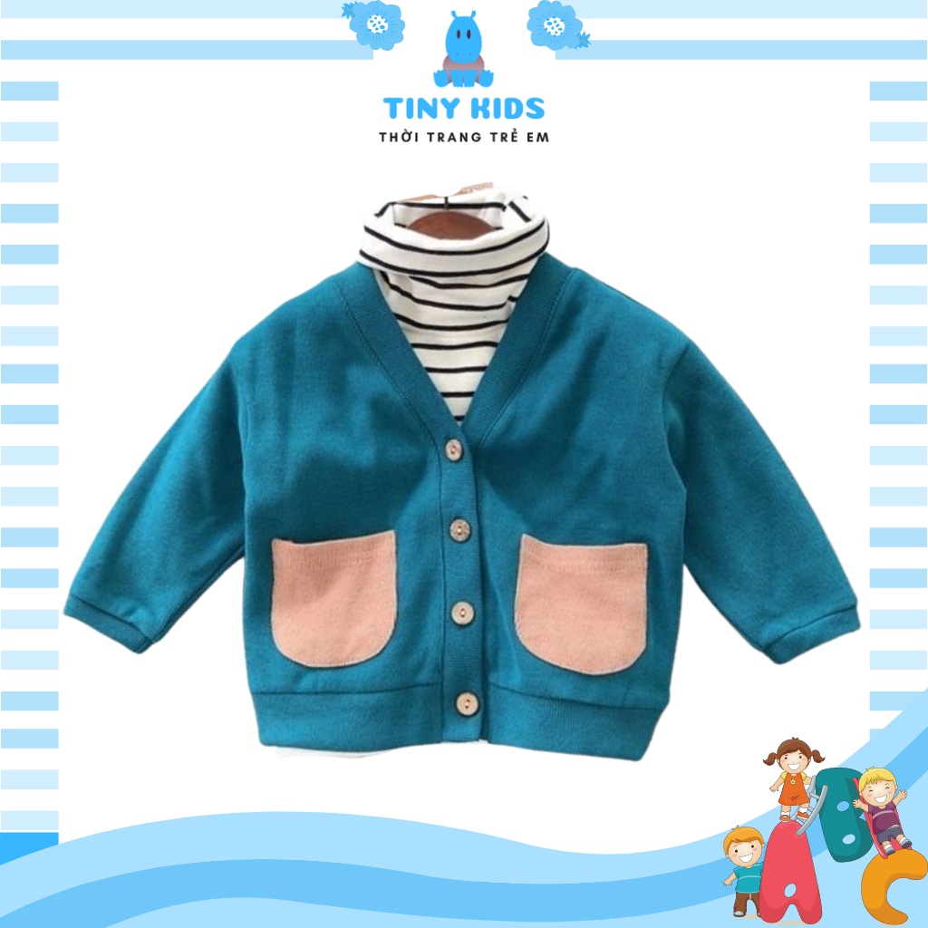 Áo len cho bé trai hàn quốc xuất xịn, áo khoác len cardigan bé trai và bé gái cho bé từ 6-27kg