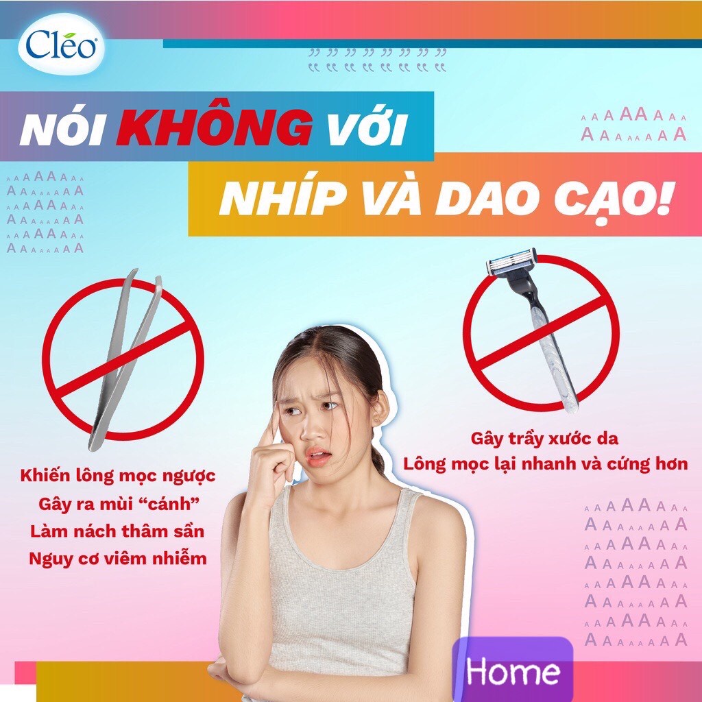 Kem tẩy lông Cleo Avocado 50g dành cho da thường và da nhạy cảm