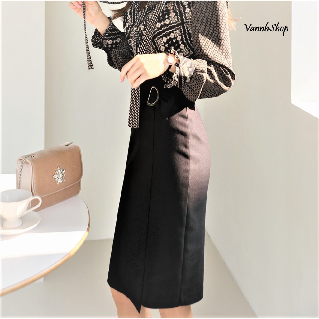 Mẫu mới 2021 🌹 Chân váy công sở 🌹 Váy nữ đẹp 🌹 dáng bút chì MS021 thiết kế cao cấp VannhShop | BigBuy360 - bigbuy360.vn
