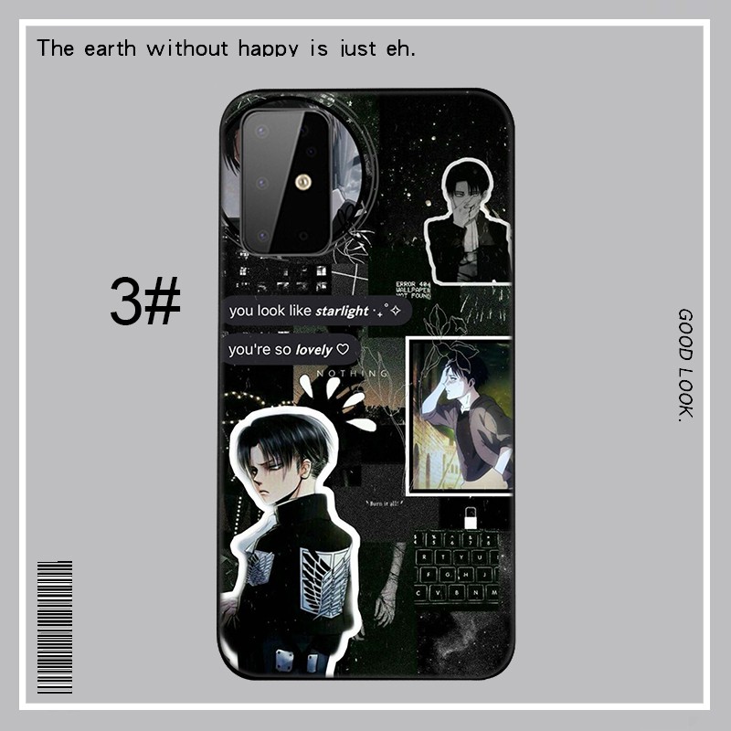 Samsung Galaxy S10 S9 S8 Plus S6 S7 Edge S10+ S9+ S8+ Casing phone Soft Case Levi Ackerman Attack On Titan