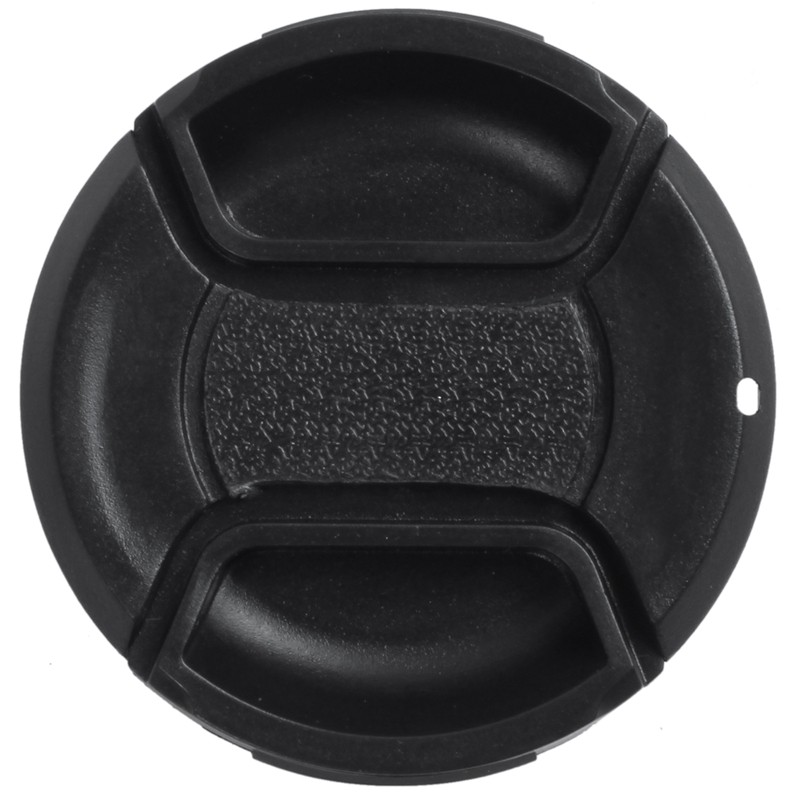 Univeral Camera 49mm Front Lens Cap Protector Black