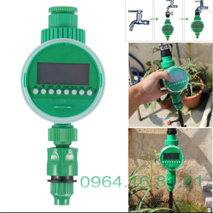 Đồng hồ hẹn giờ tưới cây tự động, chạy pin 1.5V