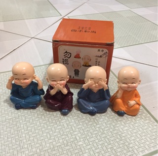 Set 4 tượng Phật 4 không