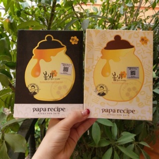 Hộp Mặt Nạ Dưỡng Ẩm Papa Recipe Bombee Black Honey Mask Pack