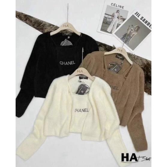 Áo len lông thỏ nữ, áo len cardigan nữ croptop mềm mướt mặc mặc là mê hàng cao cấp thu đông mặc không lạnh | BigBuy360 - bigbuy360.vn