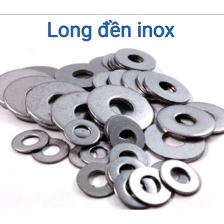 Long đền inox, tán inox không rỉ sét , đường kính lỗ 22