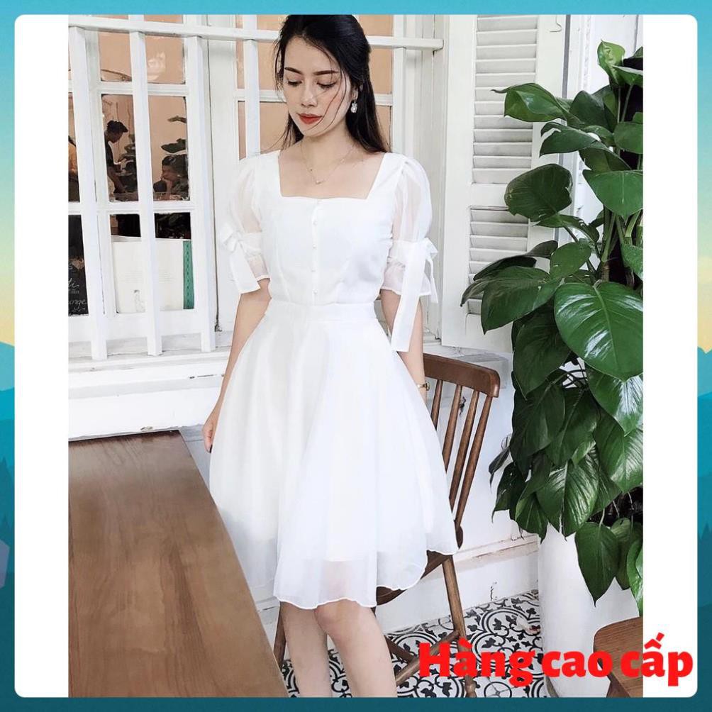 (Hàng cao cấp) Đầm dạo phố tay bồng thắt nơ siêu xinh - Levaz Dress | BigBuy360 - bigbuy360.vn