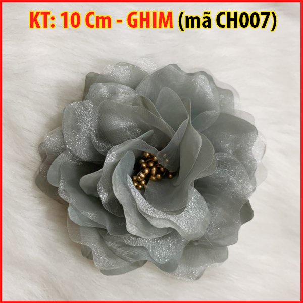 SHOPPRO - PHỤ KIỆN GHIM CÀI - TRÂM CÀI ÁO - Tag Hoa Cài Áo Váy Handmade Kiểu Có Trâm Cài Áo Váy Nhiều Màu 10 CM CH007