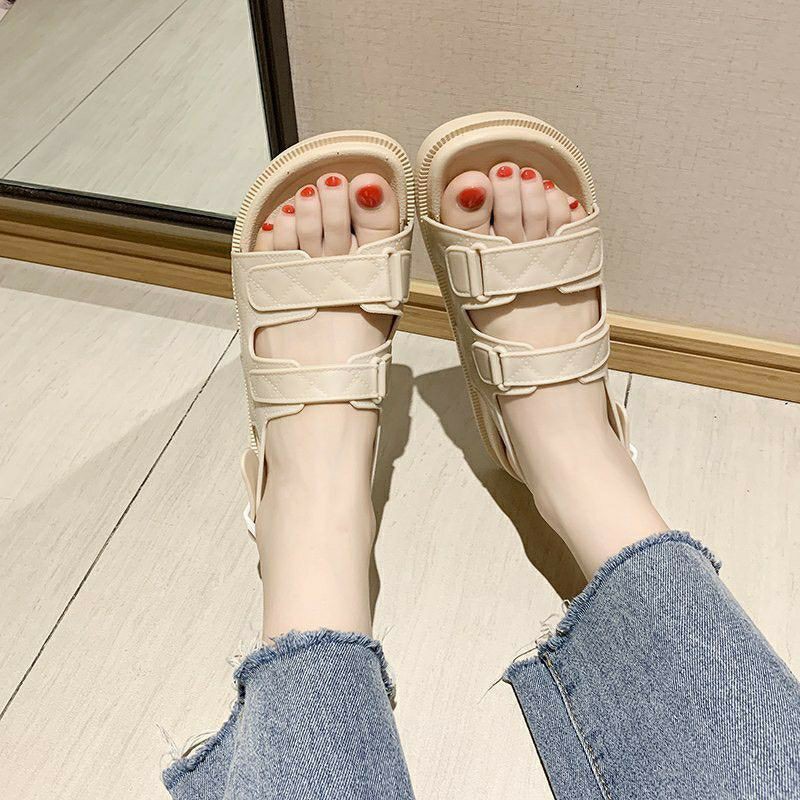 ( 3 MÀU ) Sandal Nữ Quai Ngang Cao Su Dẻo Mã 06 Cực Xinh Xắn Hot Trend Cho Các Nàng