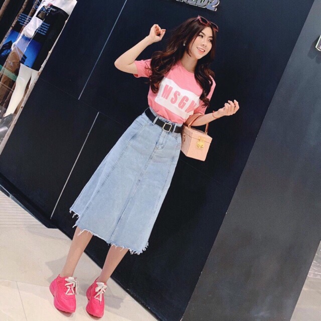 CHÂN VÁY BÒ DÀI ( kèm ảnh thật ) | BigBuy360 - bigbuy360.vn