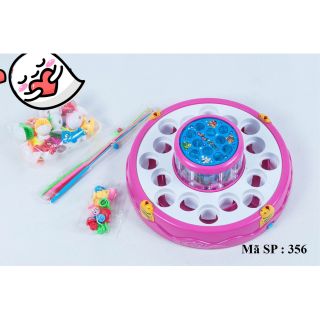 Đồ chơi câu cá 2 tầng xoay cùng lúc có đèn và âm thanh