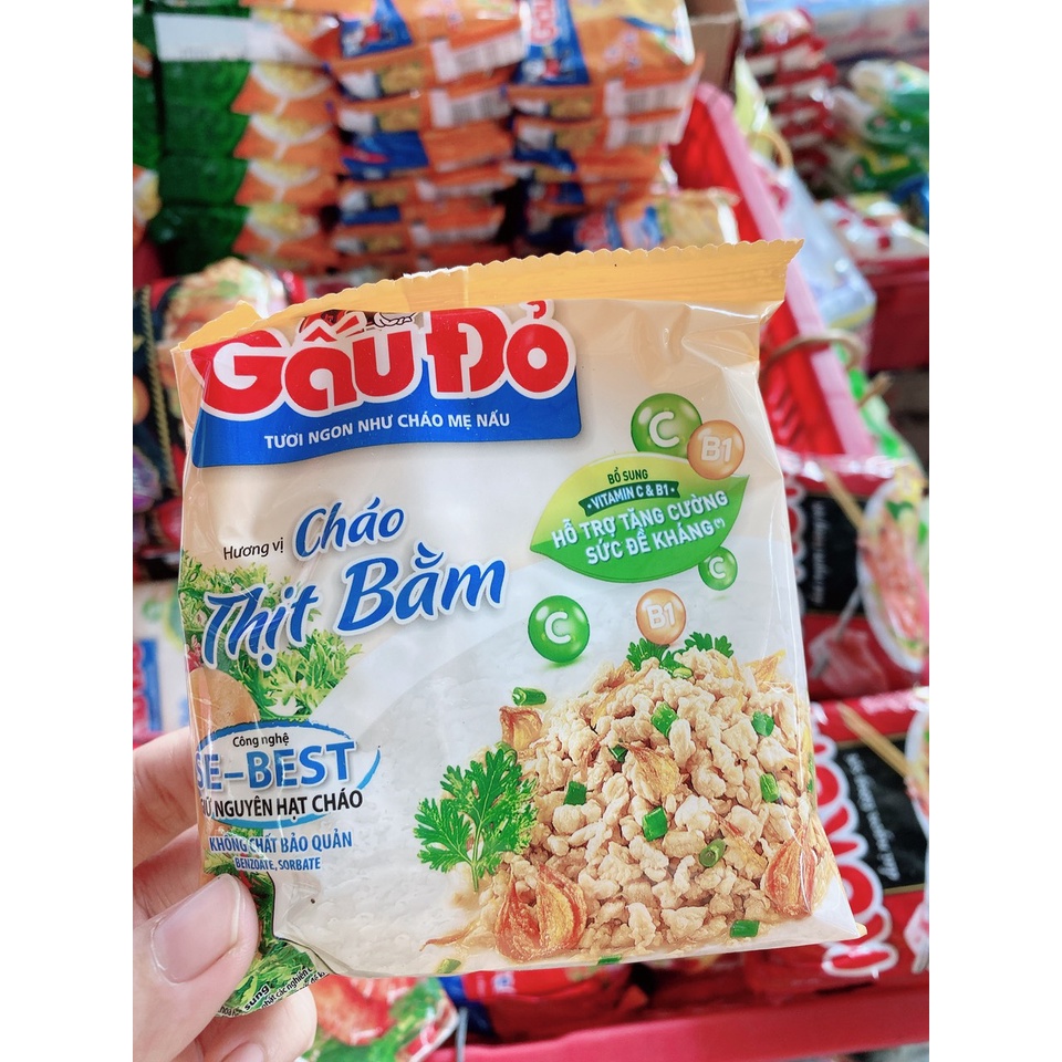 Cháo thịt bằm Gấu Đỏ (50 gói)