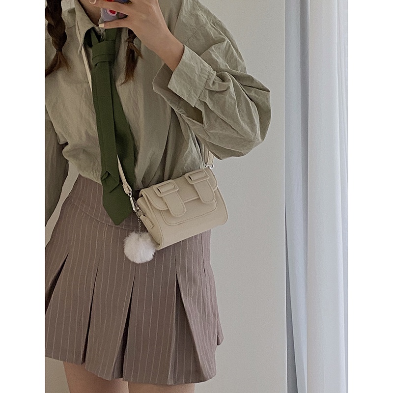 Túi Đeo Chéo Hình Vuông Nhỏ Màu Tương Phản Thời Trang Mùa Hè Cho Nữ