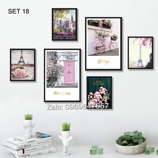 BỘ 6 TRANH TREO VÀ DÁN TƯỜNG PHONG CẢNH CHÂU ÂU (SET 18)
