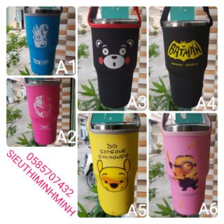 ||QUÁ HOT|| QUÁ TRỜI TÚI ĐỰNG LY GIỮ NHIỆT 900ML CUTE PHÔ MAI QUE
