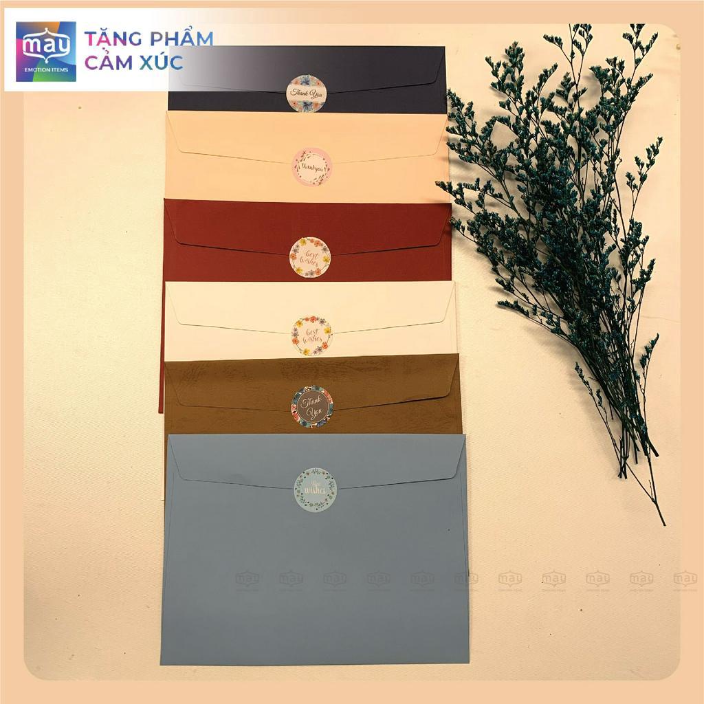 Phong bì thư 15.5*21cm giấy mỹ thuật set10