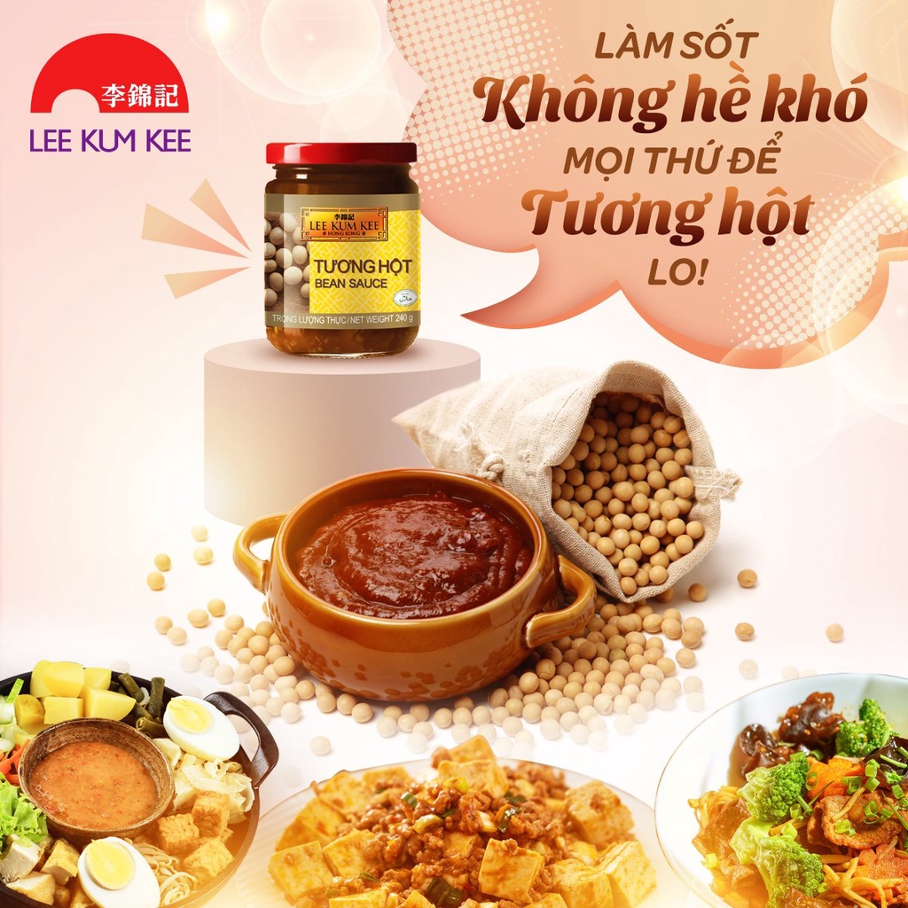 Tương hột Lee Kum Kee Hũ 240G - Tương hột đậu nành lên men tự nhiên