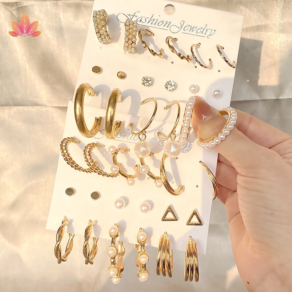 Bông Tai Tua Rua Hình Bướm Và Ngọc Trai JP5