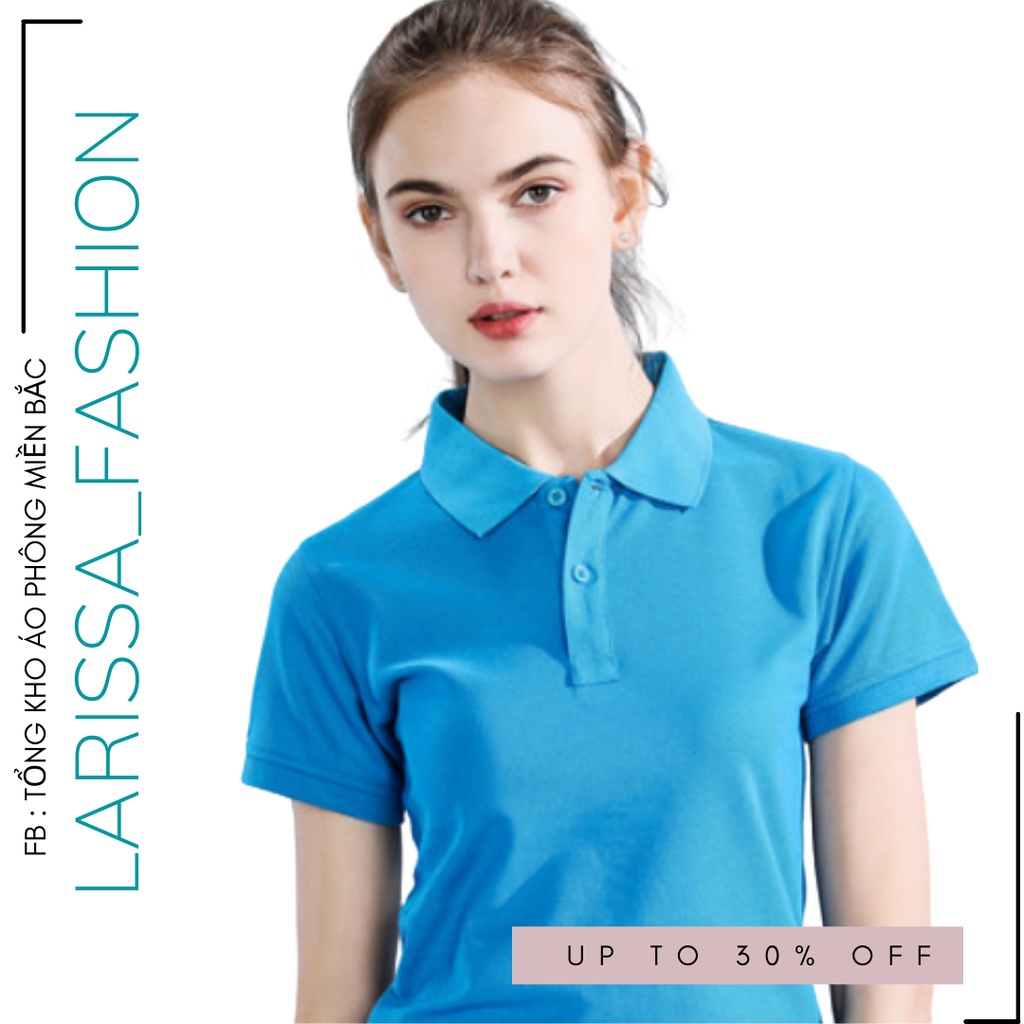Áo POLO màu XANH Y.A - Áo phông Trơn Nam Nữ,ngắn tay có cổ,vải cao cấp không xù,co dãn 4 chiều. Nhận IN ẤN theo yêu cầu