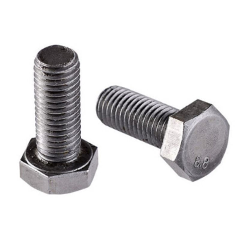 1 bộ Bu lông + Êcu thép mạ kẽm M16 đầu vặn cờ lê đủ kích thước M16x4, M16x5, M16x6, M16x8, M16 x 10